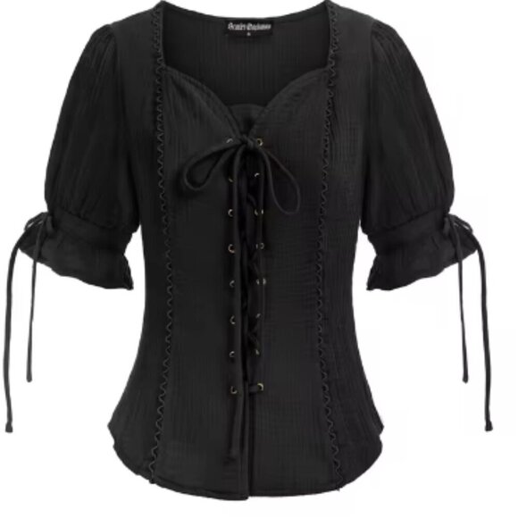 Scarlet Darkness Whitchy Adjustable Lacing At Front size L - Picture 2 of 10